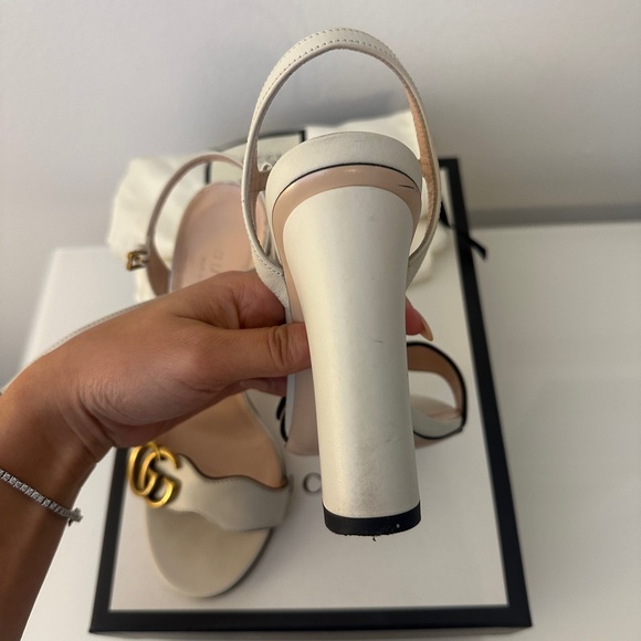 Gucci Marmont White Heels - Picture 9 of 16